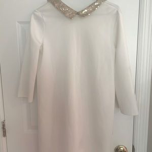 zara dress with embellished good sequin collar